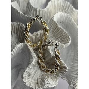 Italy Milor 925 Sterling Silver & Gold Plated Earrings